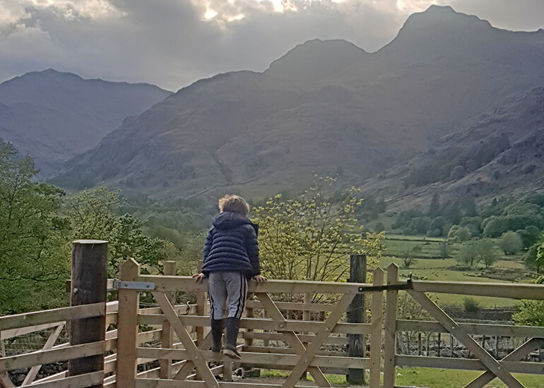 Harry Place Farm is a working fell farm situated in the Great Langdale Valley, a few miles outside of Ambleside.